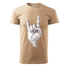 Rocková ruka kreslená