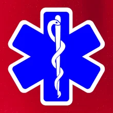 Rescue - Hviezda na prsníku + nápis na chrbte