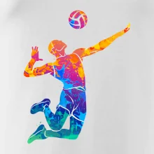 Volejbalista splash s loptou