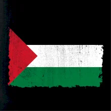 Palestína vlajka - odretá Palestína vlajka - odretá