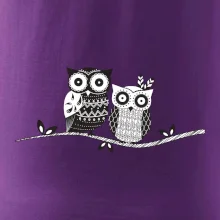 Dve sovy abstraktné