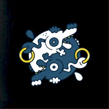 Yin & Yang abstraktné psy