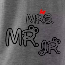 Mr, Mrs a Jr rodinná trička