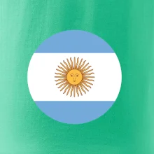 Argentína vlajka guľatá
