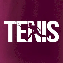 Tenis nápis silueta