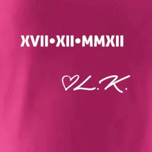 Dátum výročia a iniciály