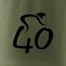 Cyklista oslavuje štyridsiatku (40)
