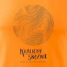 Králický Sněžník - vrstevnice v kruhu