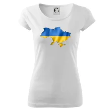 Ukrajina vlajka mapa