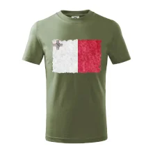 Vlajka Malta ohrýzaná