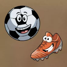 Parové tričko - Kopačka a lopta