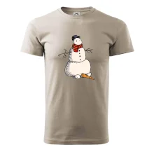 Snehuliak so spadnutým nosom