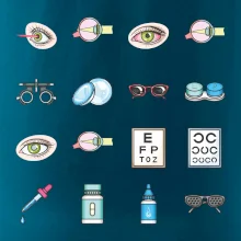 Očný lekár ikony Očný lekár ikony