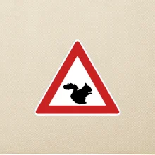 Dopravná značka - Pozor veverička