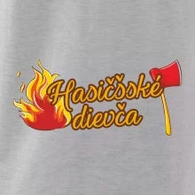 Hasičšské dievča oheň a sekera