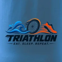 Triatlon plavání kolo a běh eat sleep repeat