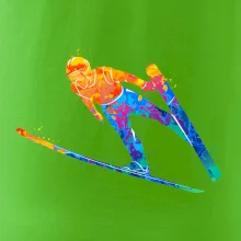 Skokan na lyžiach splash