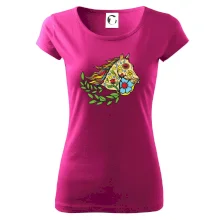 Kôň farebný s listami