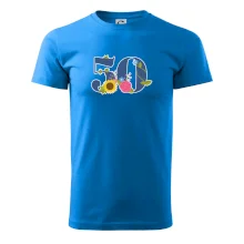 Kvetinové číslo kreslené - 50