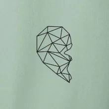 Párový motív srdca geometrie - ONA