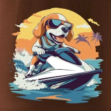 Bígel na vodnom skútri