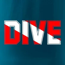 Dive nápis vlajka