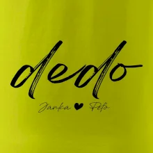 Dedo - tričko menami detí písacie písmo