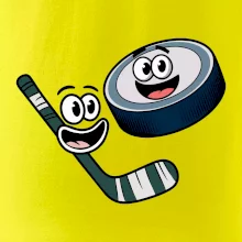 Parové tričko - Puk a hokejka