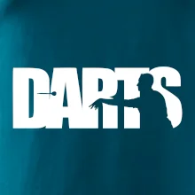 Darts - nápis so šípkarom