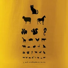 Očný test zvieratká Očný test zvieratká