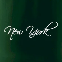 New York nápis písacím