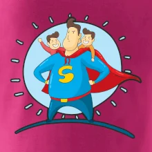Otec superman - chlapec a chlapec Otec superman - chlapec a chlapec