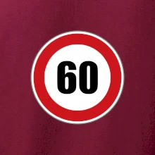 Dopravná značka - obmedzenie rýchlosti 60