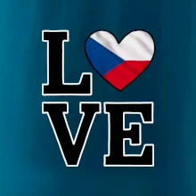 Love Česká vlajka