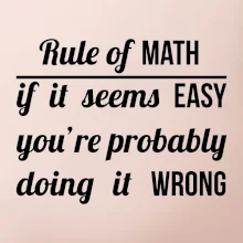 Rule of math