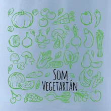 Som vegetarián - zelenina vo štvorci