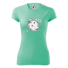 Florbal lopta v triku Florbal lopta v triku