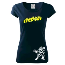 Hasič stojaci - nápis hasiči - Veľký nápis na chrbte