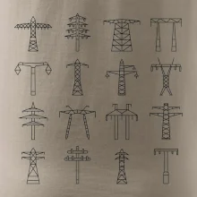 Typy stožiarov vysokého napätia