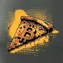 Bitcoin oranžová pizza