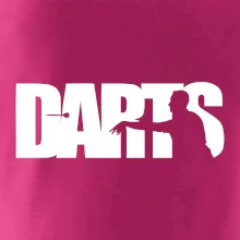 Darts - nápis so šípkarom