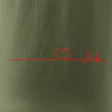 Poker EKG srdce červené