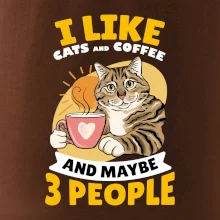 I like cats and coffee and maybe 3 people