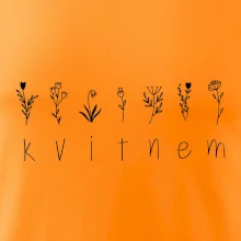 Kvitnem - Nápis s kvetinami