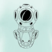 Potápač - helma stará