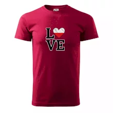 Love Poľská vlajka Love Poľská vlajka