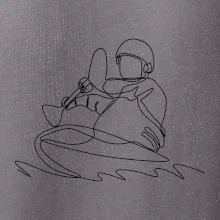 Kajak na vode jedným ťahom