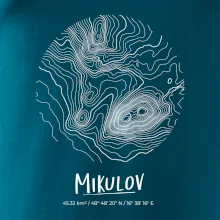 Mikulov - vrstevnice v kruhu