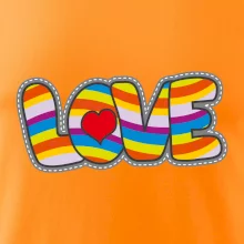 Love nápis dúhový