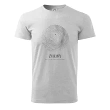 Zvičina - vrstevnice v kruhu